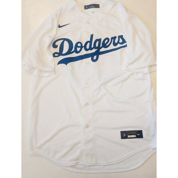 Nike Other - Nike Los Angeles Dodgers Full Button Jersey Mens Size M Mookie Betts #50 White